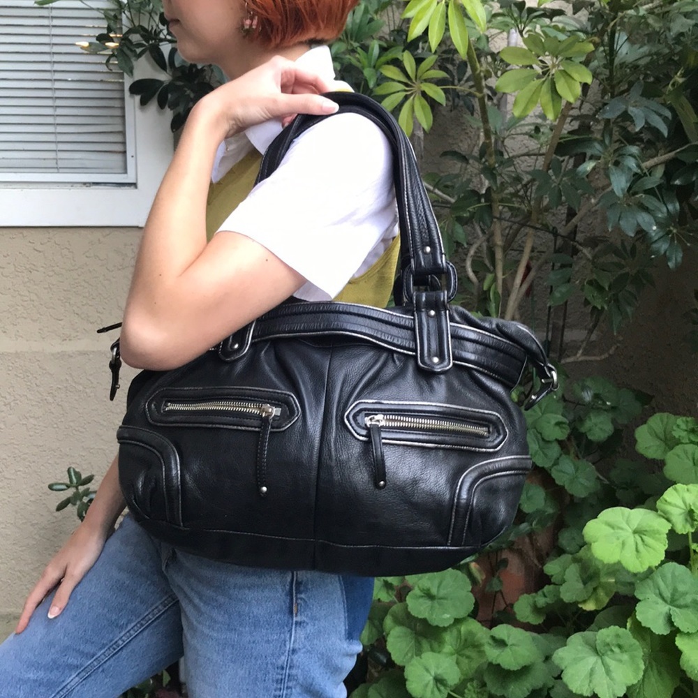 Black large Cole Haan leather bag​
